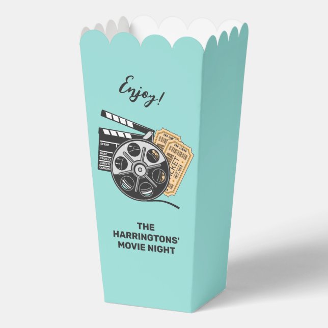 Custom Name / Text & Colour Movie Favour Box (Front)