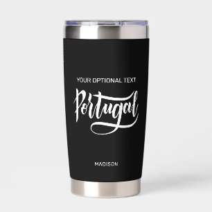 Custom Name, Text & Colour Portugal Insulated Tumbler