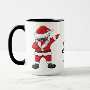 Custom Name & Text Dabbing Dancing Santa Mug