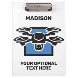 Custom Name & Text Drone Clipboard