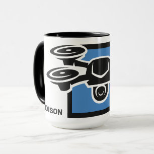 Custom Name & Text Drone Mug