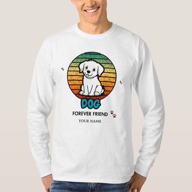 Custom Name & Text Editable T-Shirt – Personalized (Front)