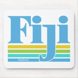 Custom Name / Text Fiji Mouse Pad