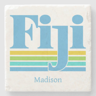Custom Name / Text Fiji Stone Coaster