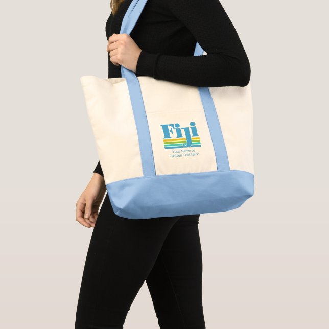 Custom Name / Text Fiji Tote Bag (Front (Product))
