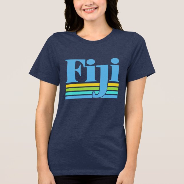 Custom Name / Text Fiji Tri-Blend Shirt (Front)