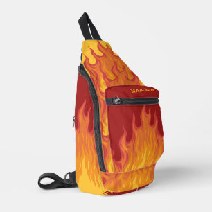 Custom Name / Text Firefighter Sling Bag
