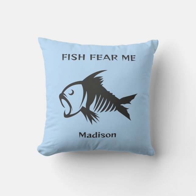 Custom Name & Text Fish Cushion (Front)