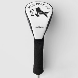 Custom Name & Text Fish Golf Head Cover