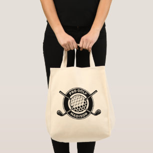 Custom Name & Text Golf Tote Bag