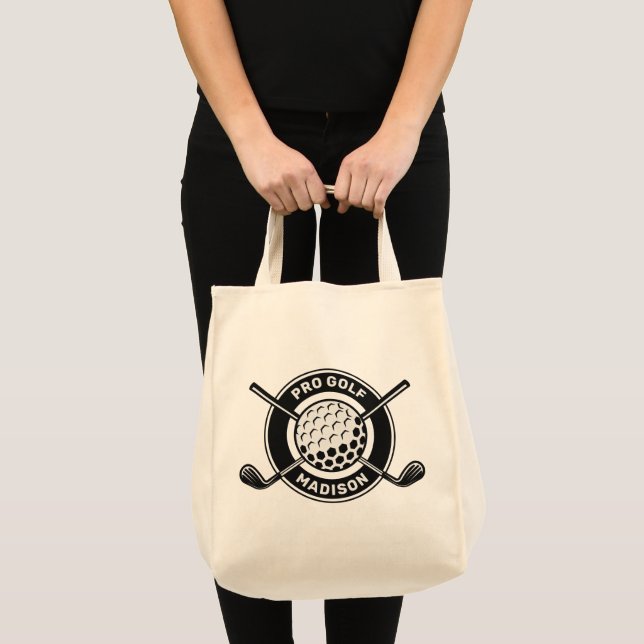 Custom Name & Text Golf Tote Bag (Front (Product))