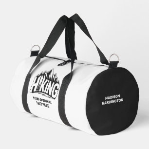 Custom Name & Text Hiking Duffle Bag