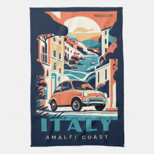 Custom Name & Text Italy Tea Towel