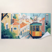 Custom Name & Text Lisbon Portugal