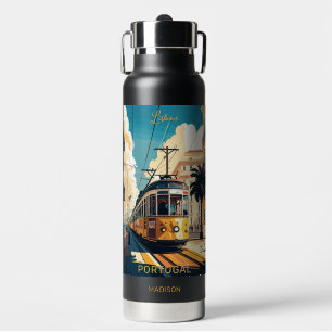 Custom Name & Text Lisbon Portugal Water Bottle