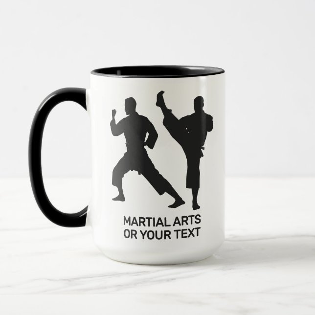 Custom Name & Text Martial Arts Mug (Left)