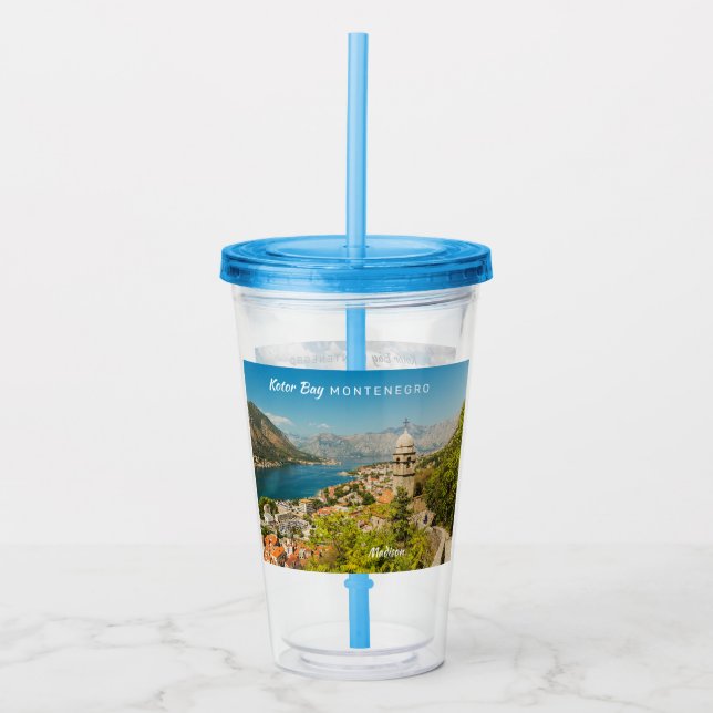 Custom Name & Text Montenegro Acrylic Tumbler (Front)