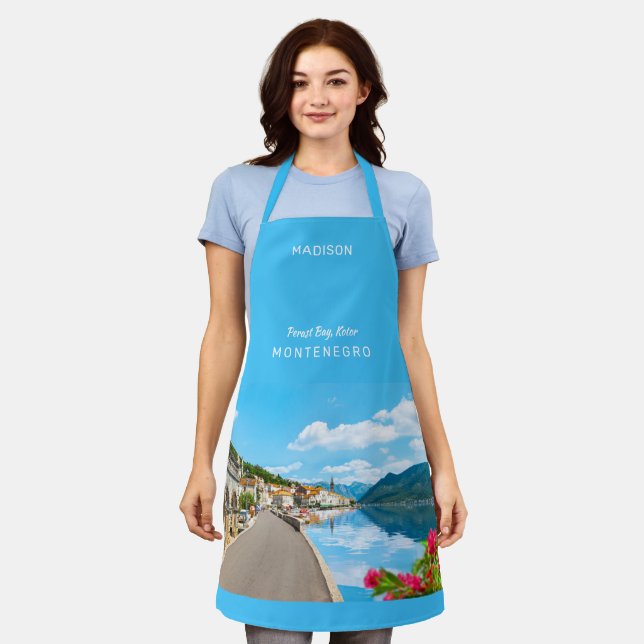 Custom Name & Text Montenegro Apron (Worn)
