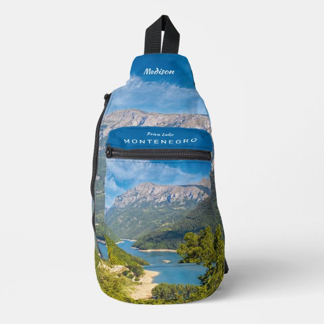 Custom Name & Text Montenegro Sling Bag (Front)