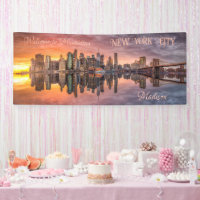Custom Name & Text New York City Skyline
