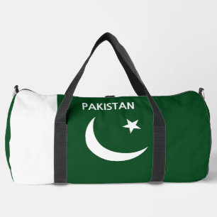 Custom Name & Text Pakistan Duffle Bag