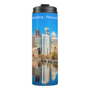 Custom Name & Text Philadelphia Pennsylvania Thermal Tumbler