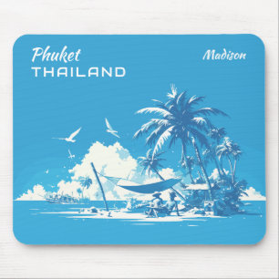 Custom Name & Text Phuket Thailand Mouse Pad