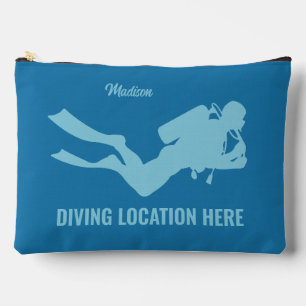 Custom Name & Text Scuba Diving Accessory Pouch