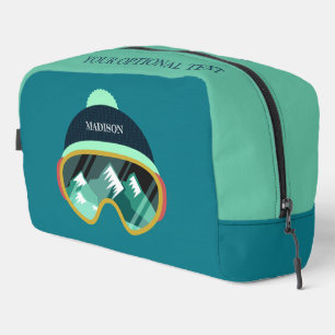 Custom name & Text Ski Mask Dopp Kit