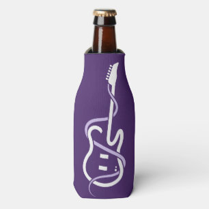 Custom Name & Text Stylised Guitar Bottle Cooler