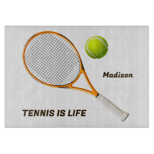 Custom Name & Text Tennis Cutting Board