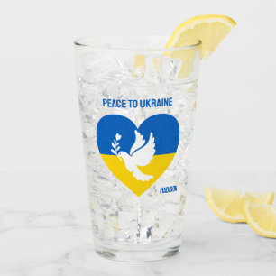 Custom Name & Text Ukraine Glass
