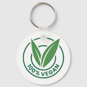 Custom Name / Text Vegan Key Ring