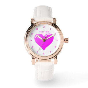 Custom Name Text Watch with Heart