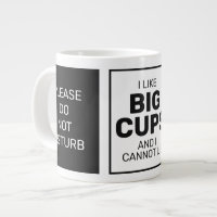 Custom name & texts jumbo mug