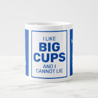 Custom name & texts jumbo mug