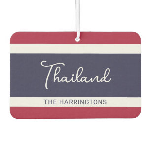 Custom Name Thailand Colours Car Air Freshener