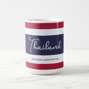 Custom Name Thailand Colours Coffee Mug