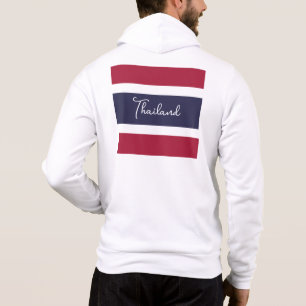 Custom Name Thailand Colours Hoodie