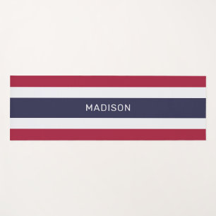 Custom Name Thailand Colours Yoga Mat