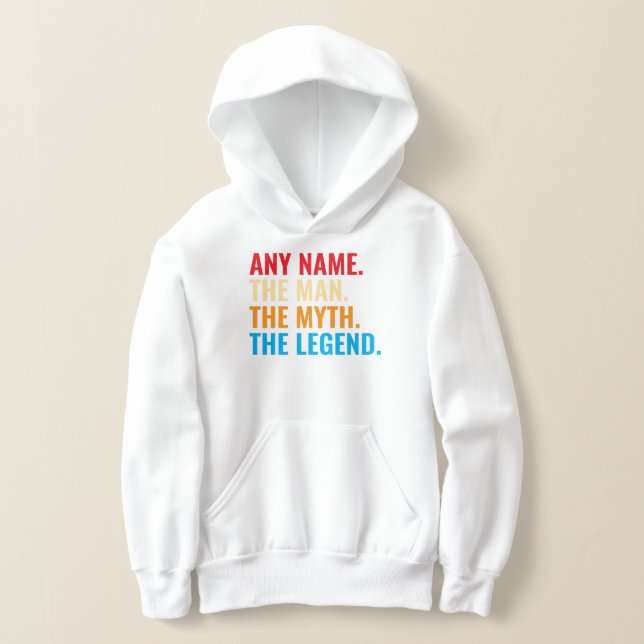 Custom Name The Man The Myth The Legend Retro (Laydown)