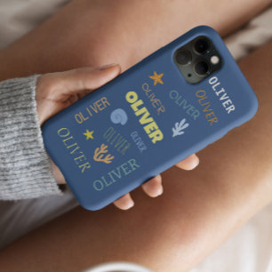 Custom Name Theme Beach Starfish Case-Mate iPhone Case