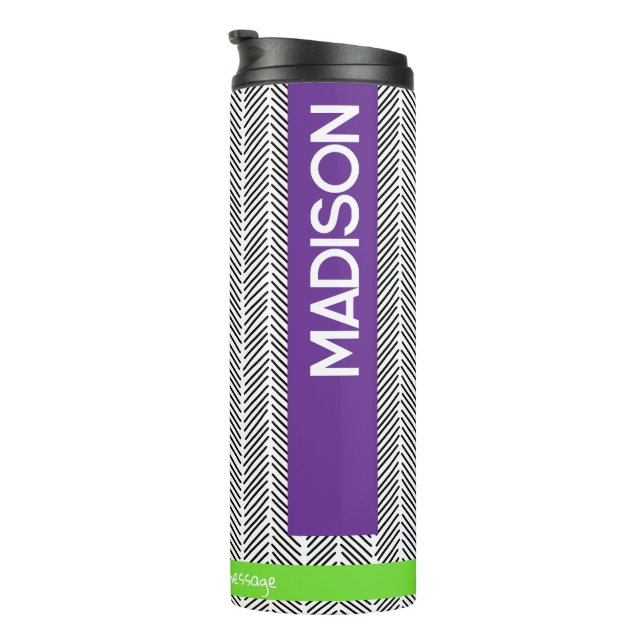 Custom Name Thermal Tumbler | Personalised Travel  (Rotated Right)