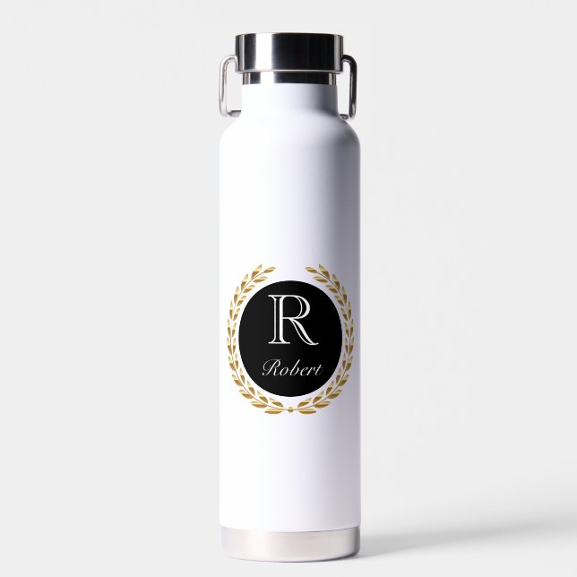 Custom Name Thermal Water Bottle (Front)