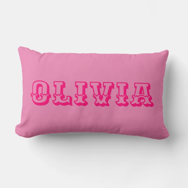 Custom Name Throw Pillow (Front)