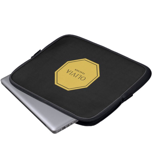 Custom Name & Title 10" Neoprene Laptop Sleeve (Front Bottom)