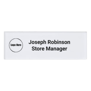 Custom Name Title Logo Ghost White Tag