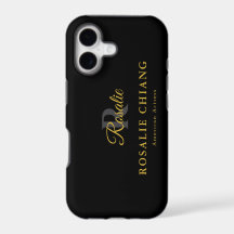 Custom Name & Title with Monogram