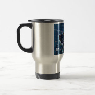 CUSTOM NAME TRAVEL MUG WITH GOLDEN RETRIEVER