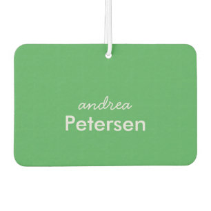 Custom name trendy modern minimalist car air freshener